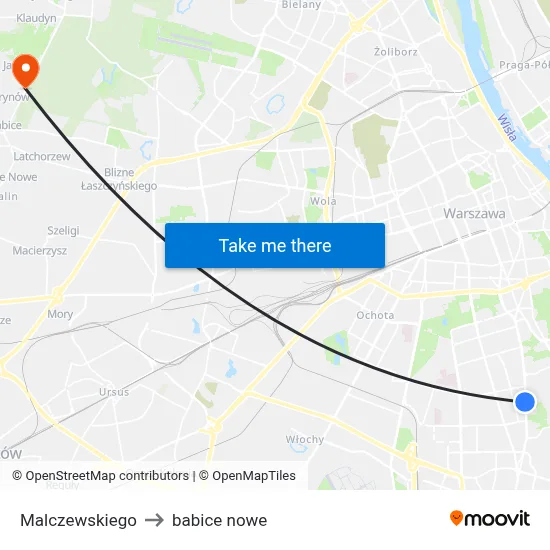 Malczewskiego to babice nowe map