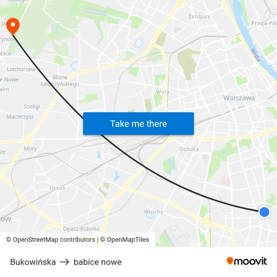 Bukowińska to babice nowe map