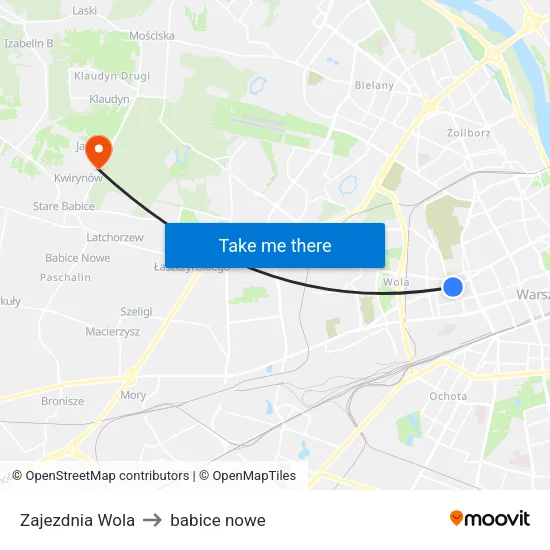 Zajezdnia Wola to babice nowe map