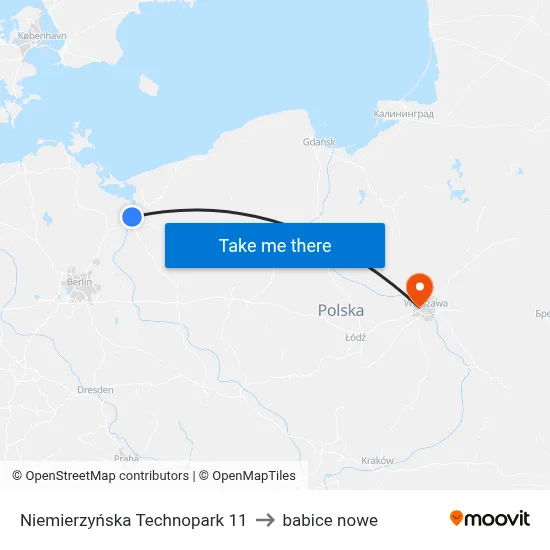 Niemierzyńska Technopark 11 to babice nowe map