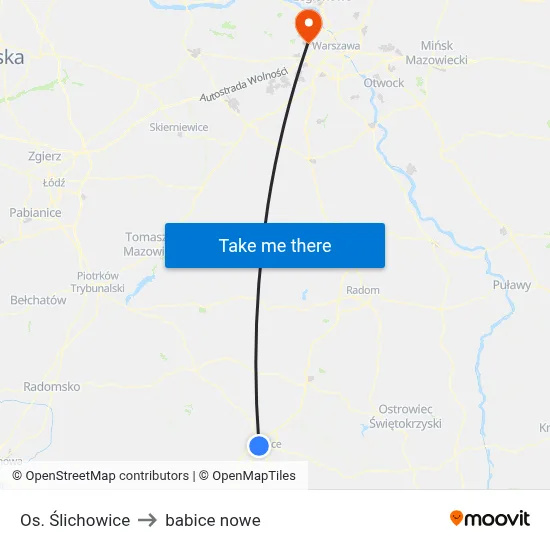 Os. Ślichowice to babice nowe map