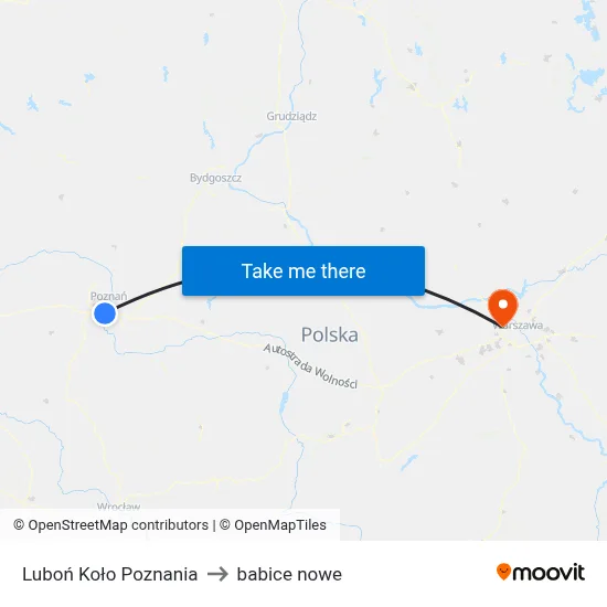 Luboń Koło Poznania to babice nowe map