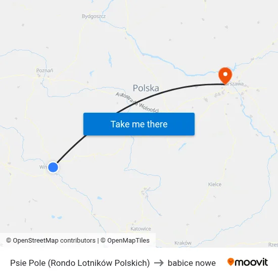 Psie Pole (Rondo Lotników Polskich) to babice nowe map