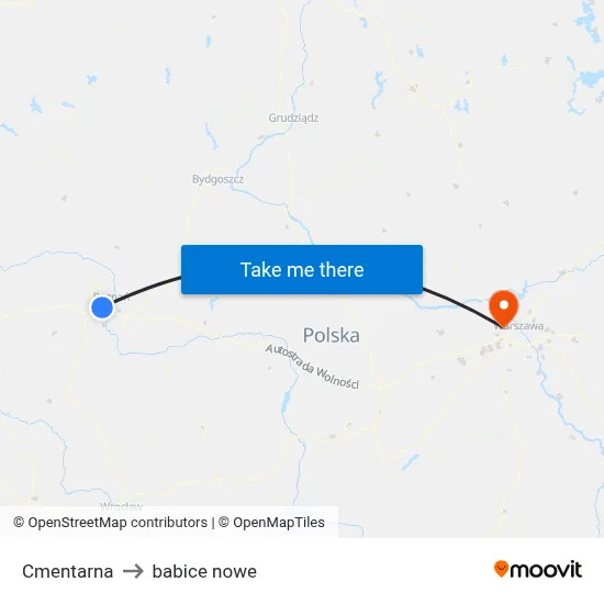 Cmentarna to babice nowe map