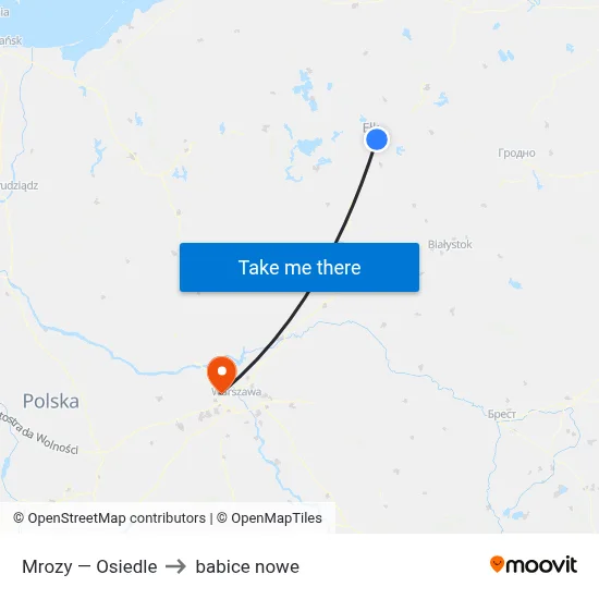 Mrozy — Osiedle to babice nowe map