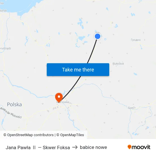 Jana Pawła Ⅱ — Skwer Foksa to babice nowe map