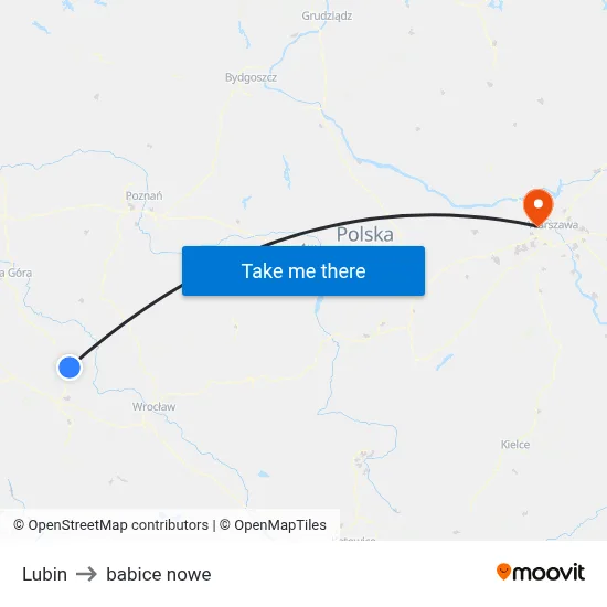 Lubin to babice nowe map