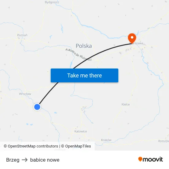 Brzeg to babice nowe map