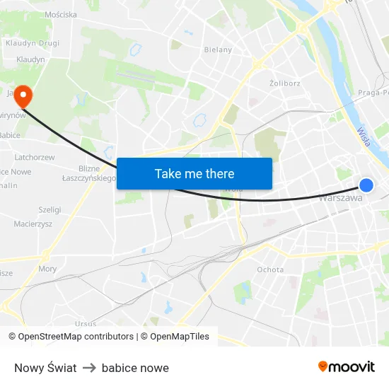 Nowy Świat to babice nowe map