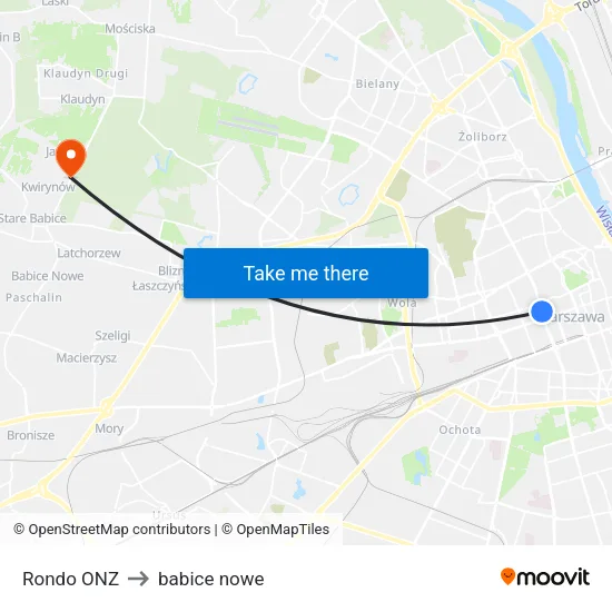 Rondo ONZ to babice nowe map