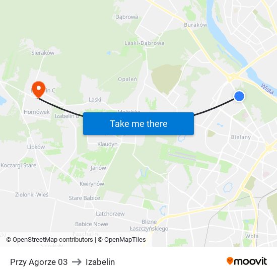 Przy Agorze 03 to Izabelin map