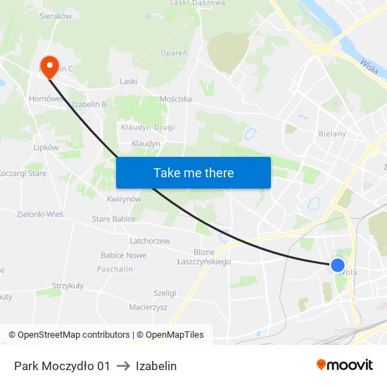 Park Moczydło 01 to Izabelin map