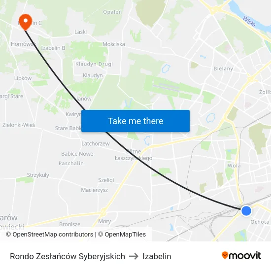 Rondo Zesłańców Syberyjskich to Izabelin map