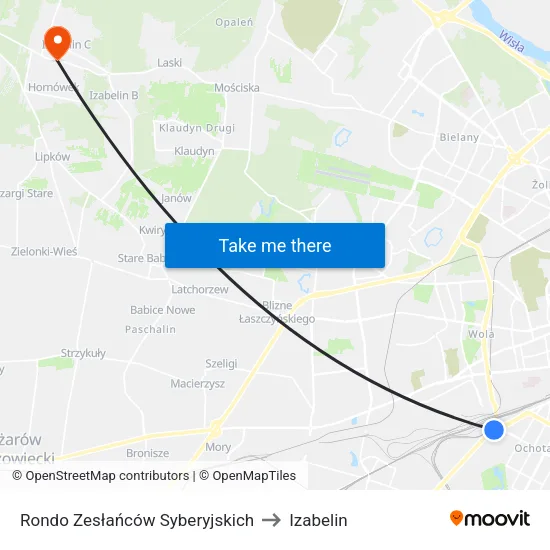 Rondo Zesłańców Syberyjskich to Izabelin map