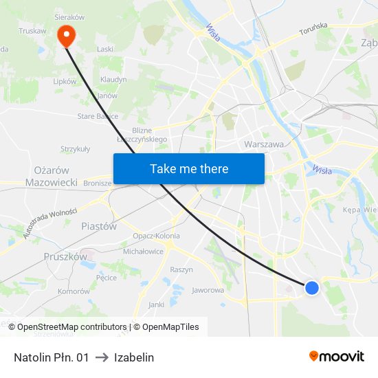Natolin Płn. 01 to Izabelin map
