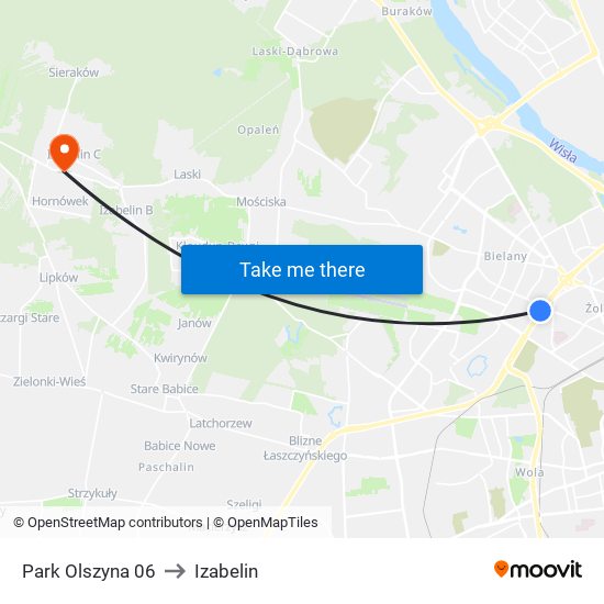 Park Olszyna 06 to Izabelin map