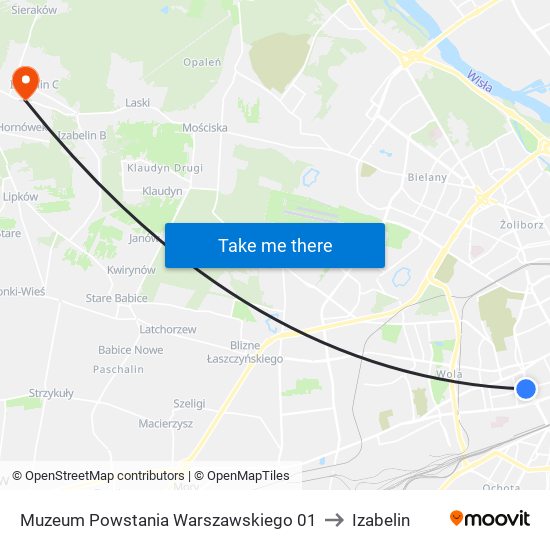 Muzeum Powstania Warszawskiego 01 to Izabelin map