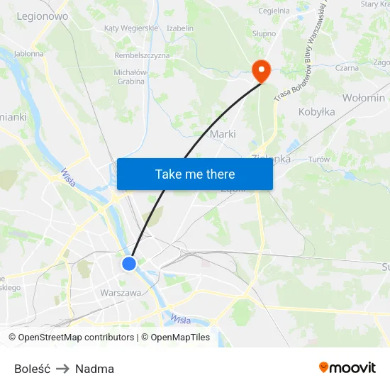 Boleść to Nadma map