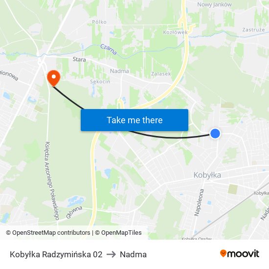 Kobyłka Radzymińska 02 to Nadma map