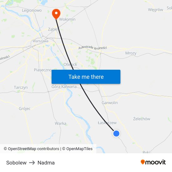 Sobolew to Nadma map