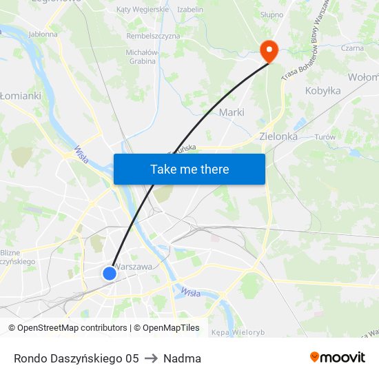 Rondo Daszyńskiego 05 to Nadma map