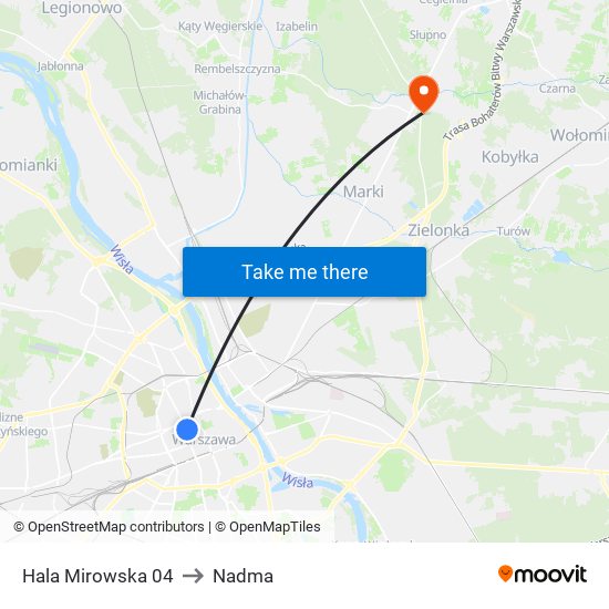 Hala Mirowska 04 to Nadma map