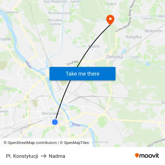 Pl. Konstytucji to Nadma map