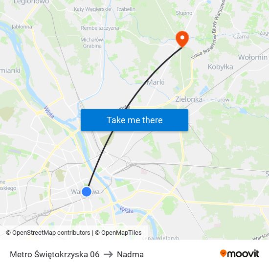 Metro Świętokrzyska 06 to Nadma map