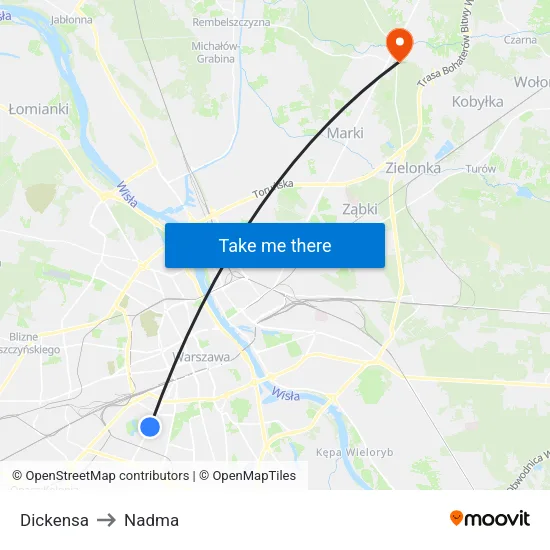 Dickensa to Nadma map