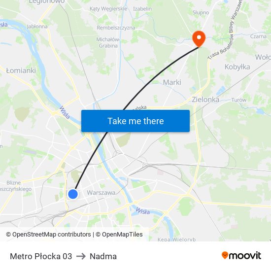 Metro Płocka 03 to Nadma map