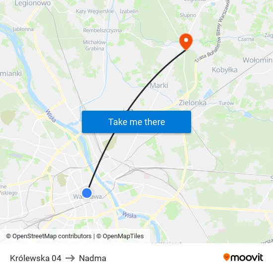 Królewska 04 to Nadma map