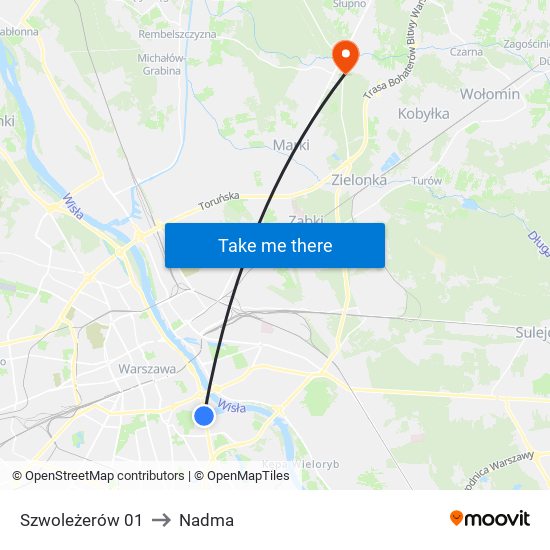 Szwoleżerów 01 to Nadma map