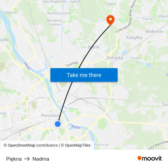 Piękna to Nadma map