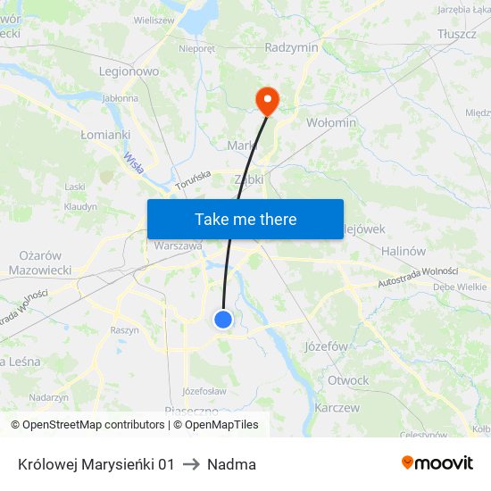 Królowej Marysieńki 01 to Nadma map