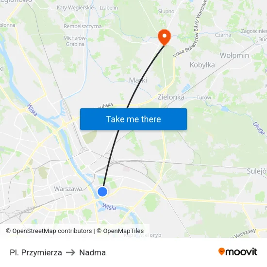 Pl. Przymierza to Nadma map