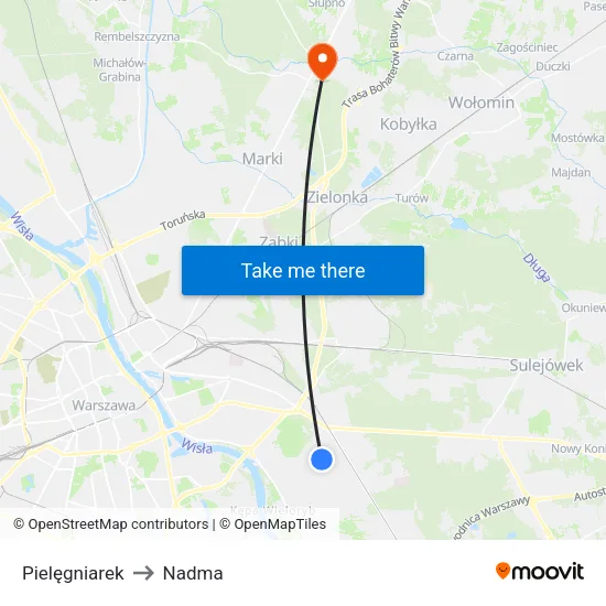 Pielęgniarek to Nadma map