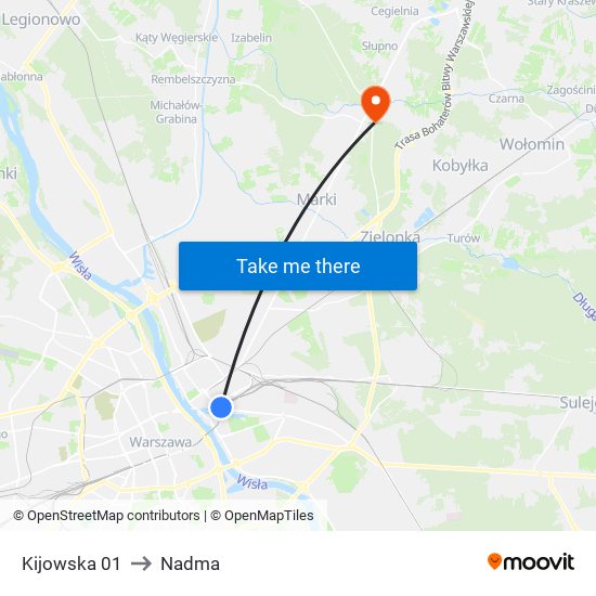 Kijowska 01 to Nadma map