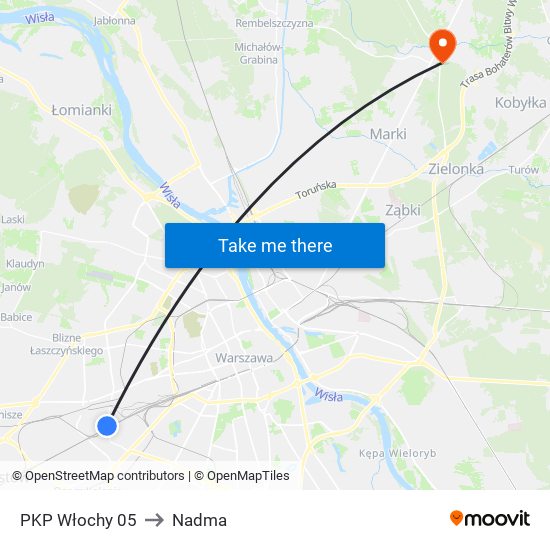 PKP Włochy 05 to Nadma map