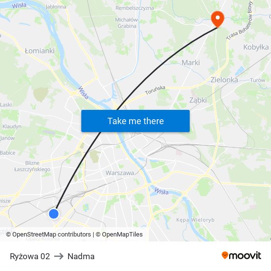 Ryżowa 02 to Nadma map