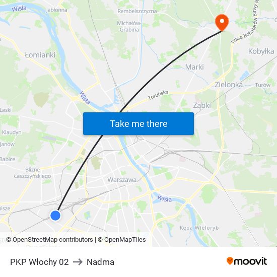 PKP Włochy 02 to Nadma map