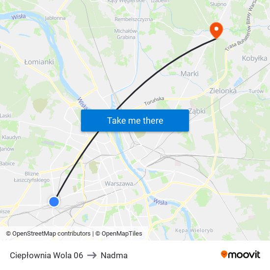 Ciepłownia Wola 06 to Nadma map