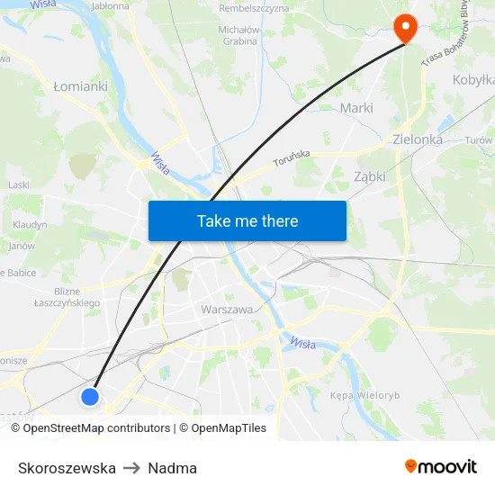 Skoroszewska to Nadma map