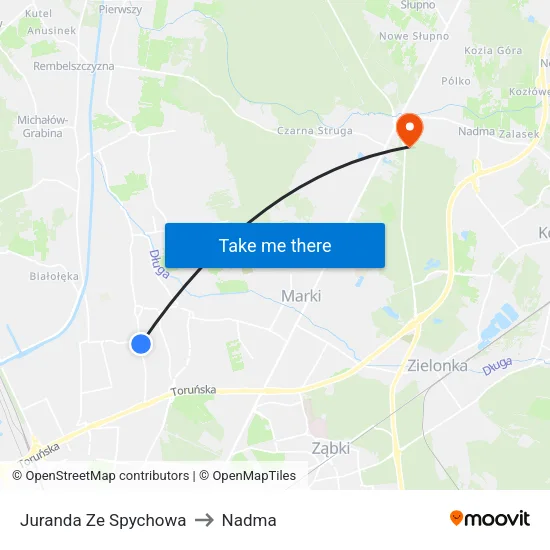 Juranda Ze Spychowa to Nadma map