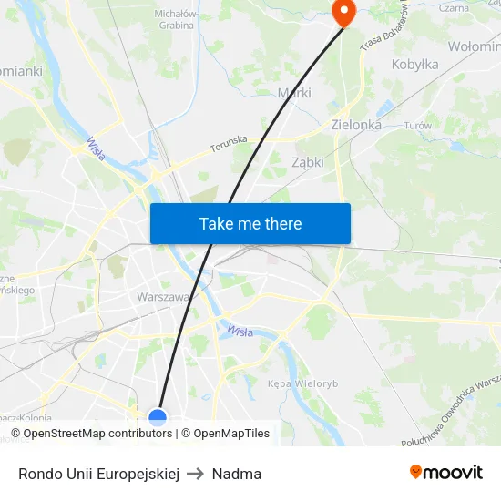Rondo Unii Europejskiej to Nadma map