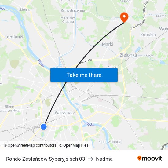 Rondo Zesłańców Syberyjskich 03 to Nadma map