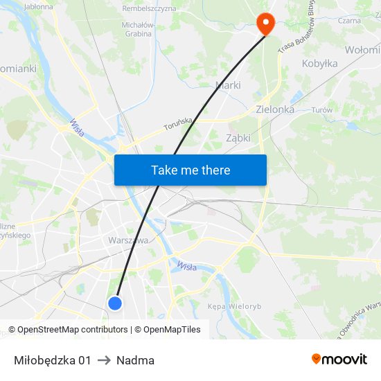 Miłobędzka 01 to Nadma map