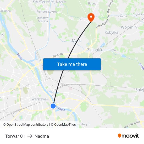 Torwar to Nadma map