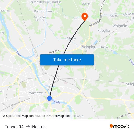 Torwar to Nadma map