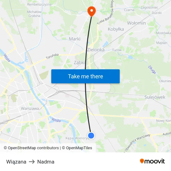 Wiązana to Nadma map