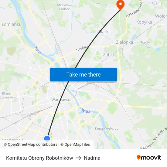 Komitetu Obrony Robotników to Nadma map